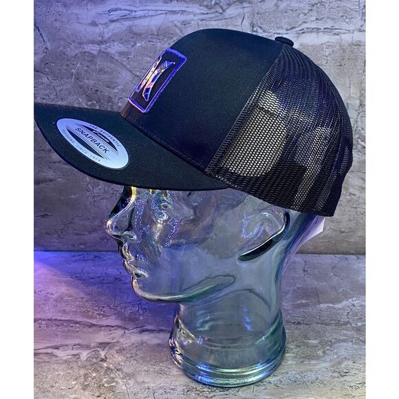 Hurley Icon Men's Utah Trucker Hat Mesh Snapback Black Curved Bill One Size - Picture 6 of 8